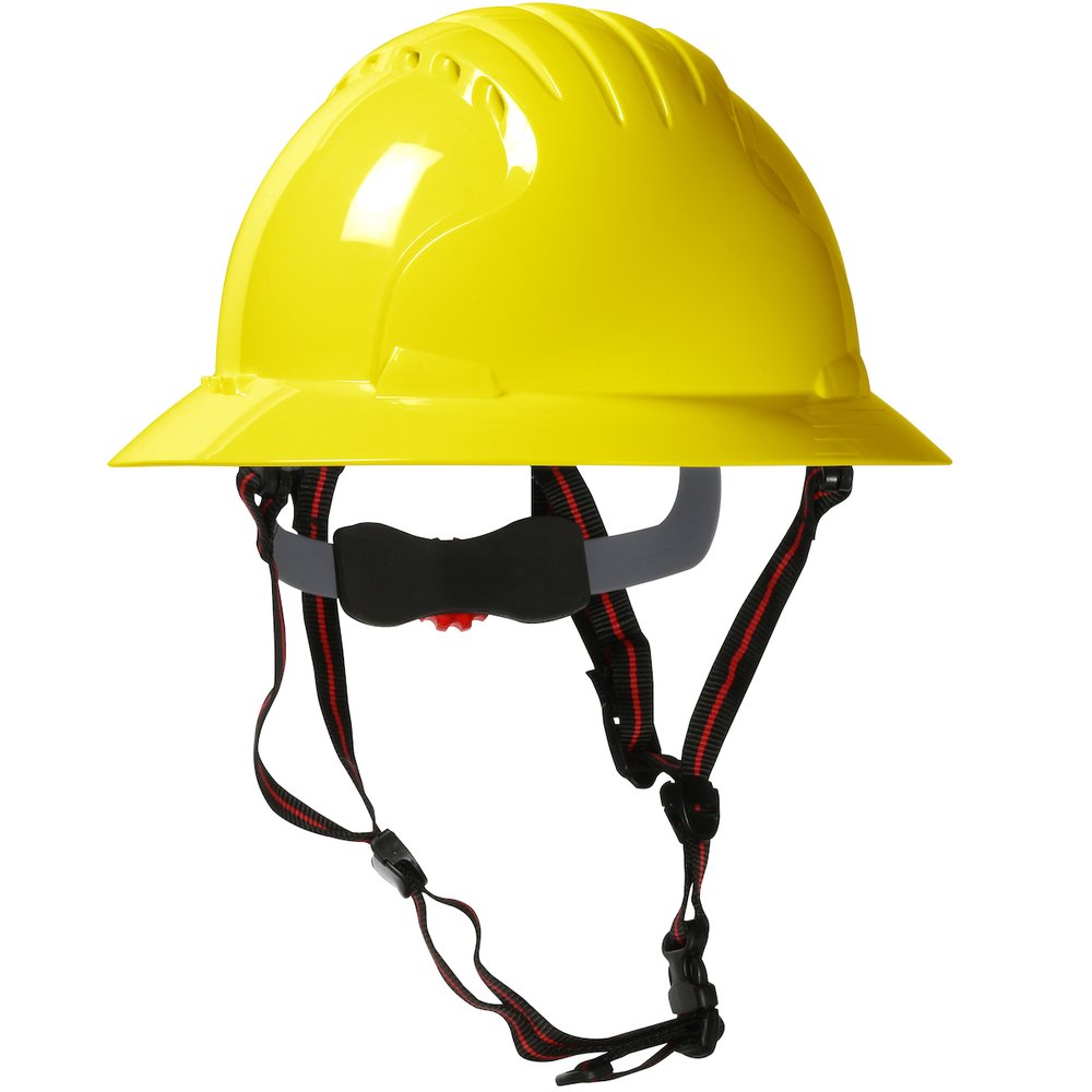 PIP Full Brim Helm Hdpe Shell 6-PT Suspension YEL