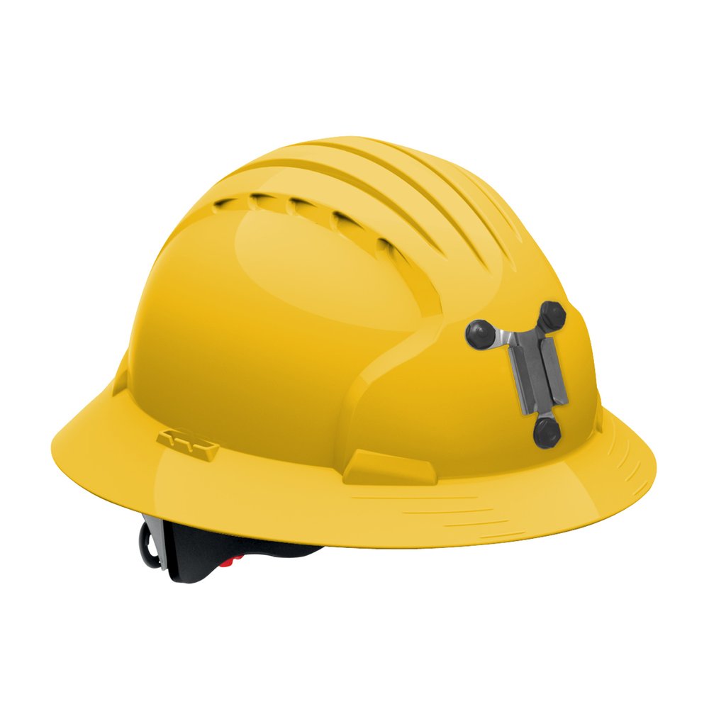 PIP Fullbrim Mine Hardhat Hdpe Shell 6-PT Poly. YEL