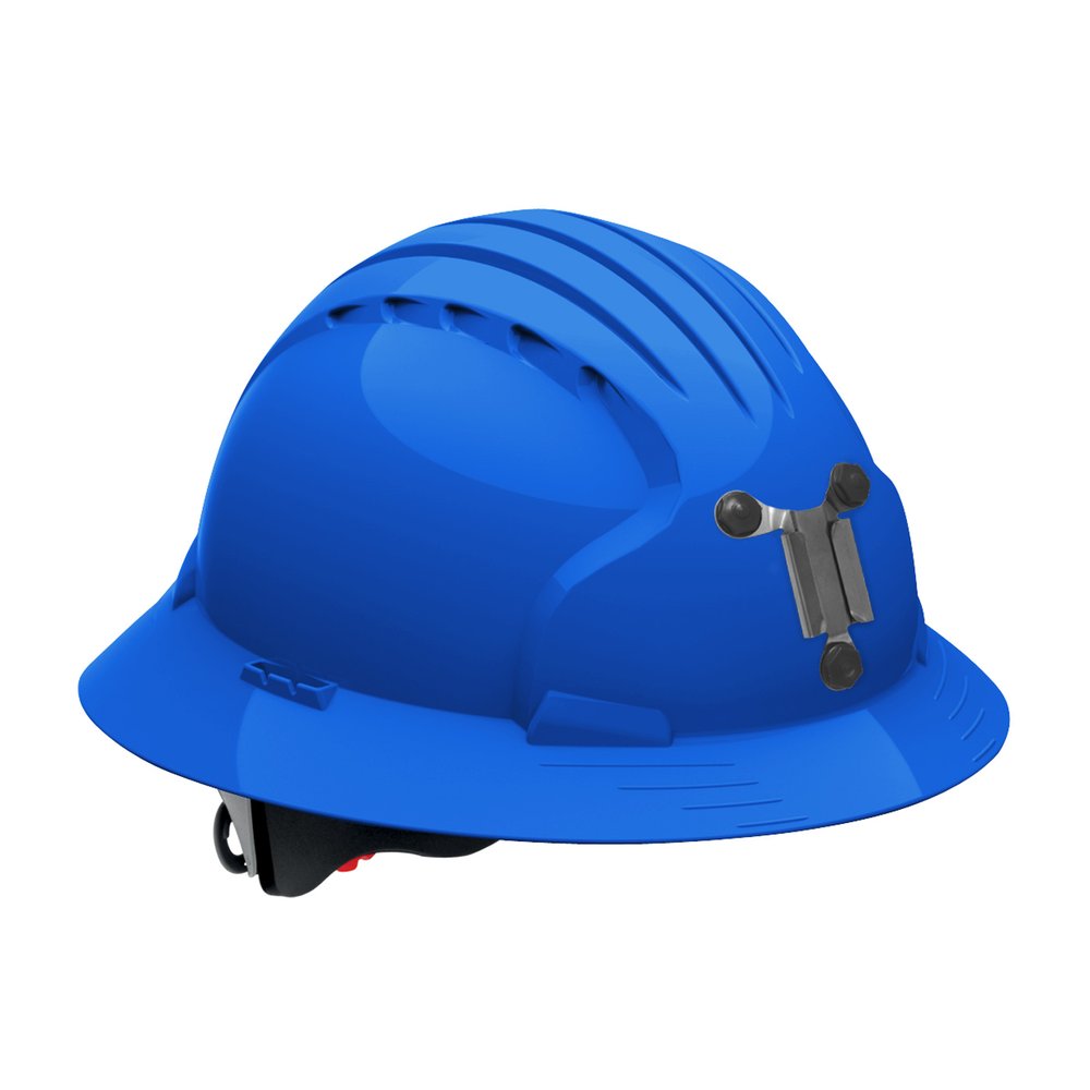 PIP Fullbrim Mine Hardhat Hdpe Shell 6-PT Poly. BLU