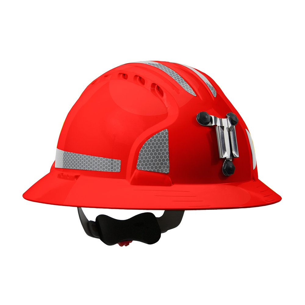 PIP Fullbrim Mining Hardhat R2 Reflective Kit RED