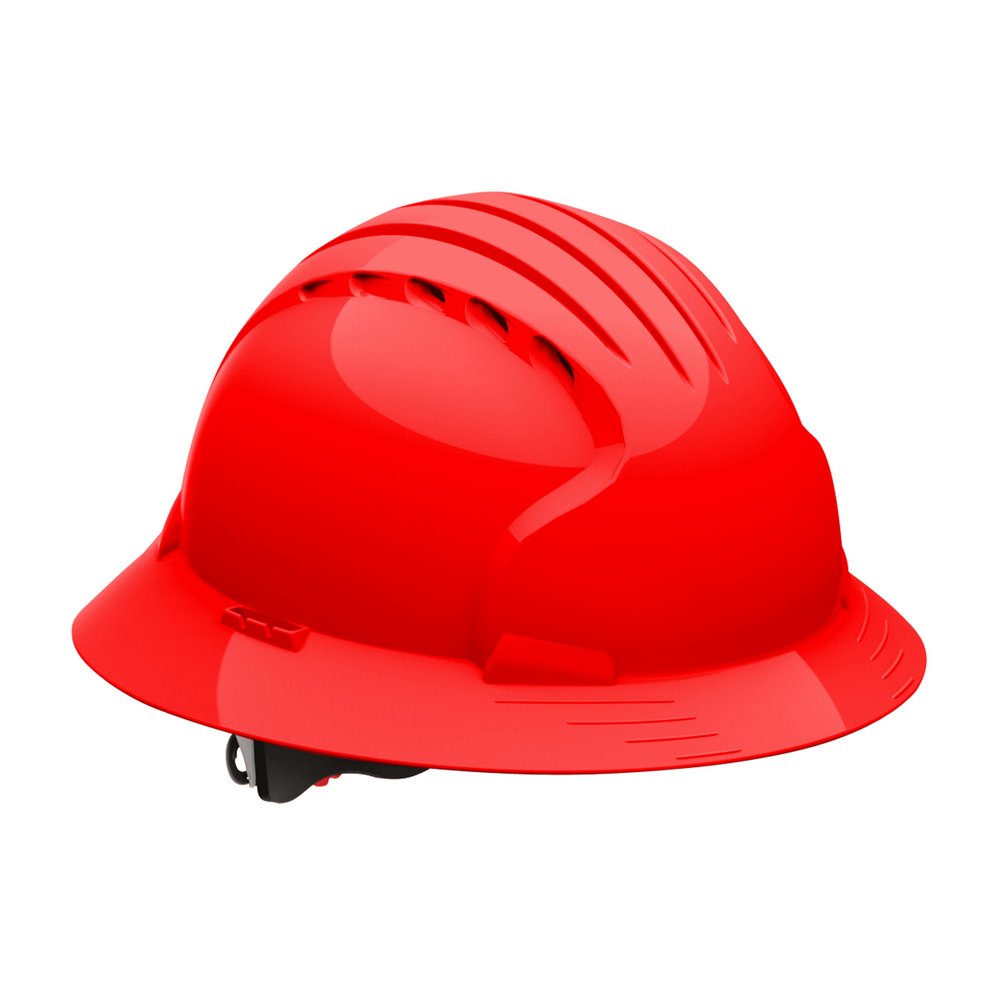 PIP Vented FB Hard Hat W/HDPE Shell 6-PT Poly Susp, 10/Case