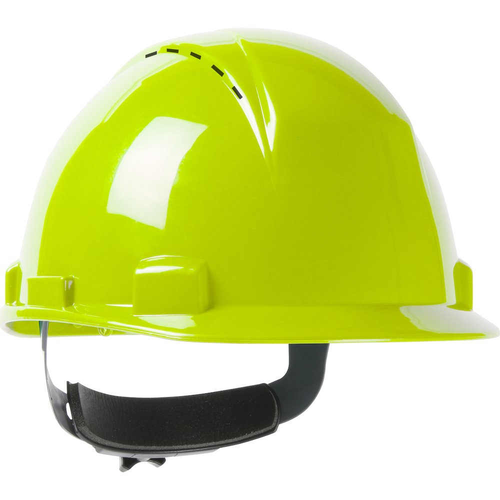 PIP Short Brim Vented Capstyle Hardhat Hdpe Hyel