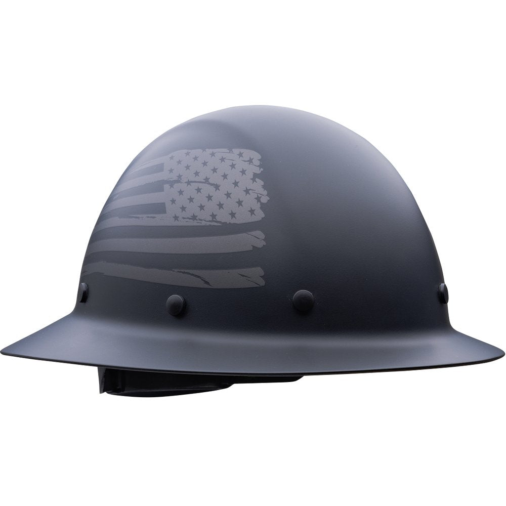 PIP Fullbrim Hardhat Fiberglass Resin Shell USA BLK