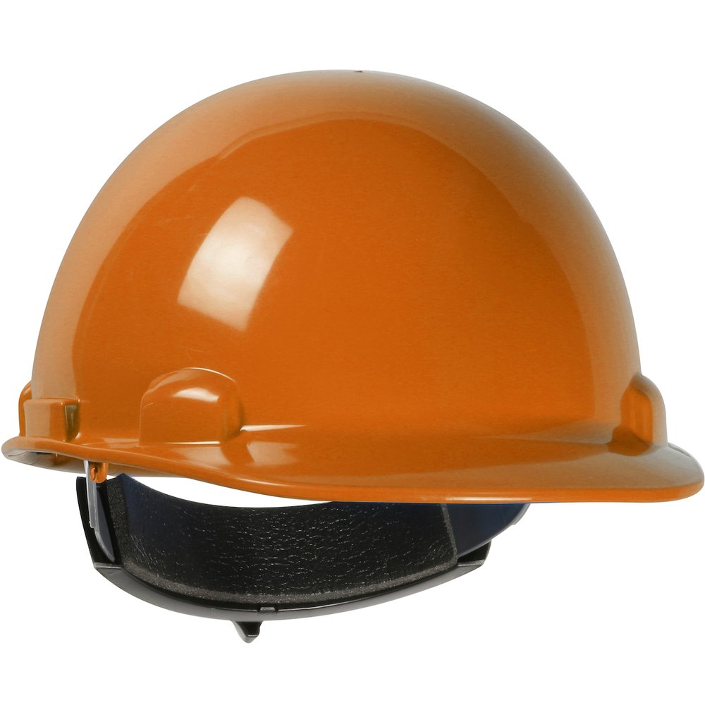 PIP Cap Style Smooth Dome Hardhat Hdpe Shell ORG