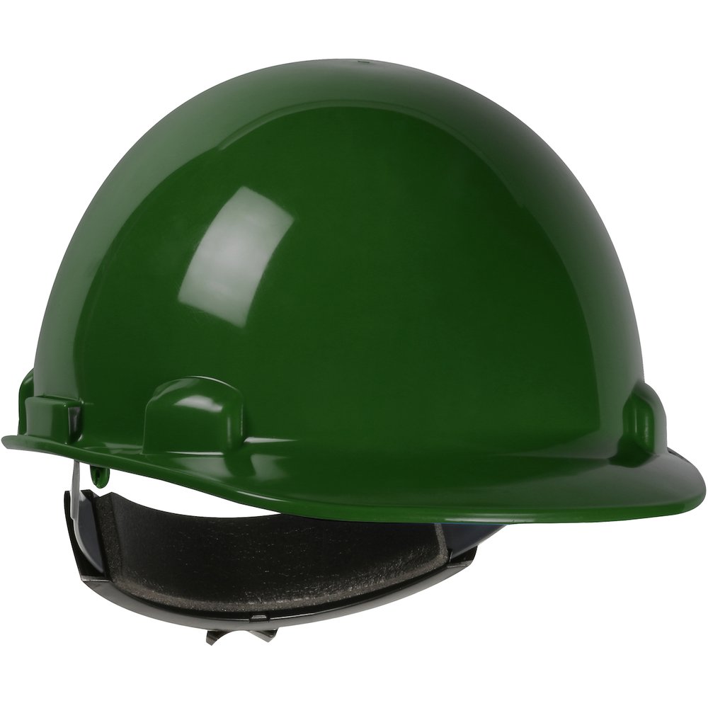 PIP Cap Style Smooth Dome Hardhat Hdpe Shell Dgrn