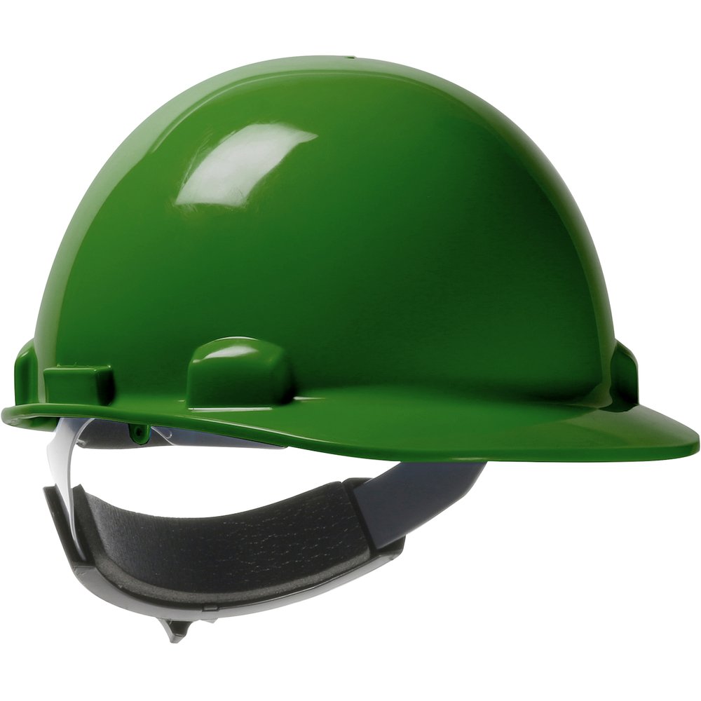 PIP Cap Style Hardhat Hdpe Shell 4-POINT Susp Dgrn