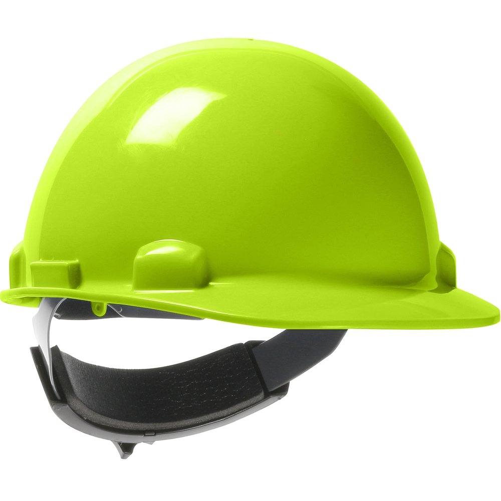 PIP Cap Style Hardhat Hdpe Shell 4-POINT Susp Hyel