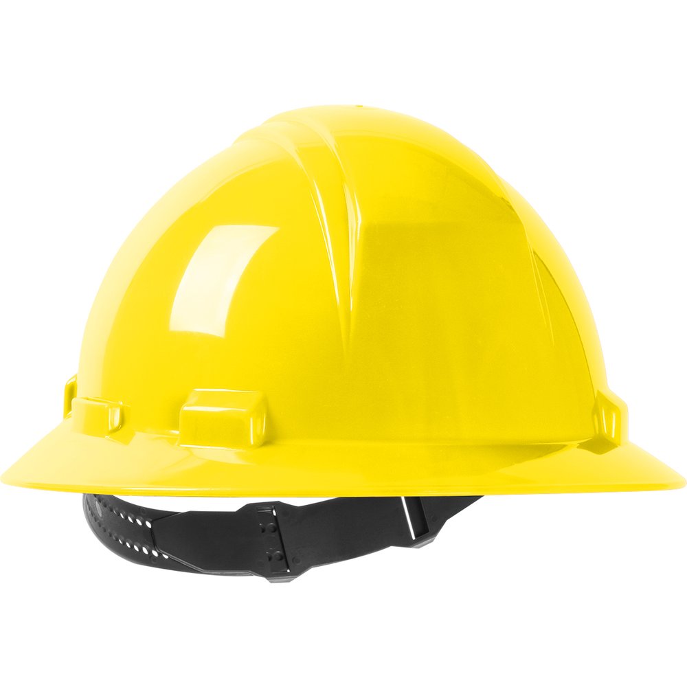 PIP Full Brim Hardhat 4-PT SUSP/PIN-LOCK YEL