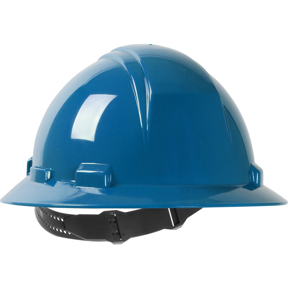PIP Full Brim Hardhat 4-PT SUSP/PIN-LOCK Royal