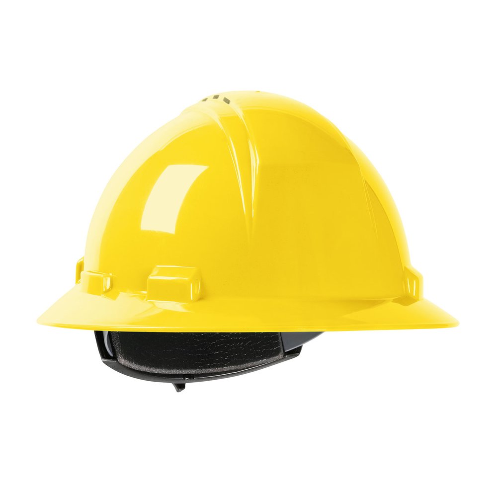 PIP Vented Fullbrim HARDHAT4-PT Textile Susp YEL
