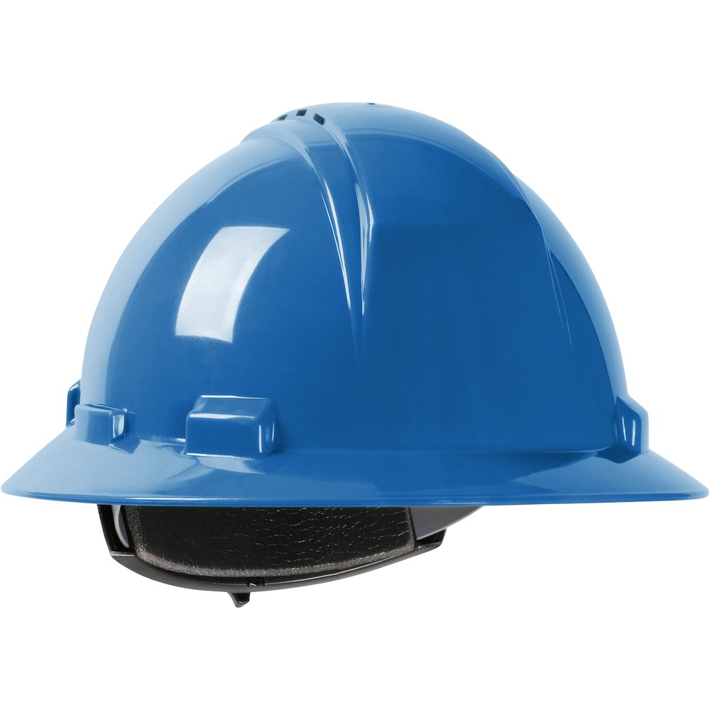 PIP Vented Fullbrim HARDHAT4-PT Textile Susp Sblu