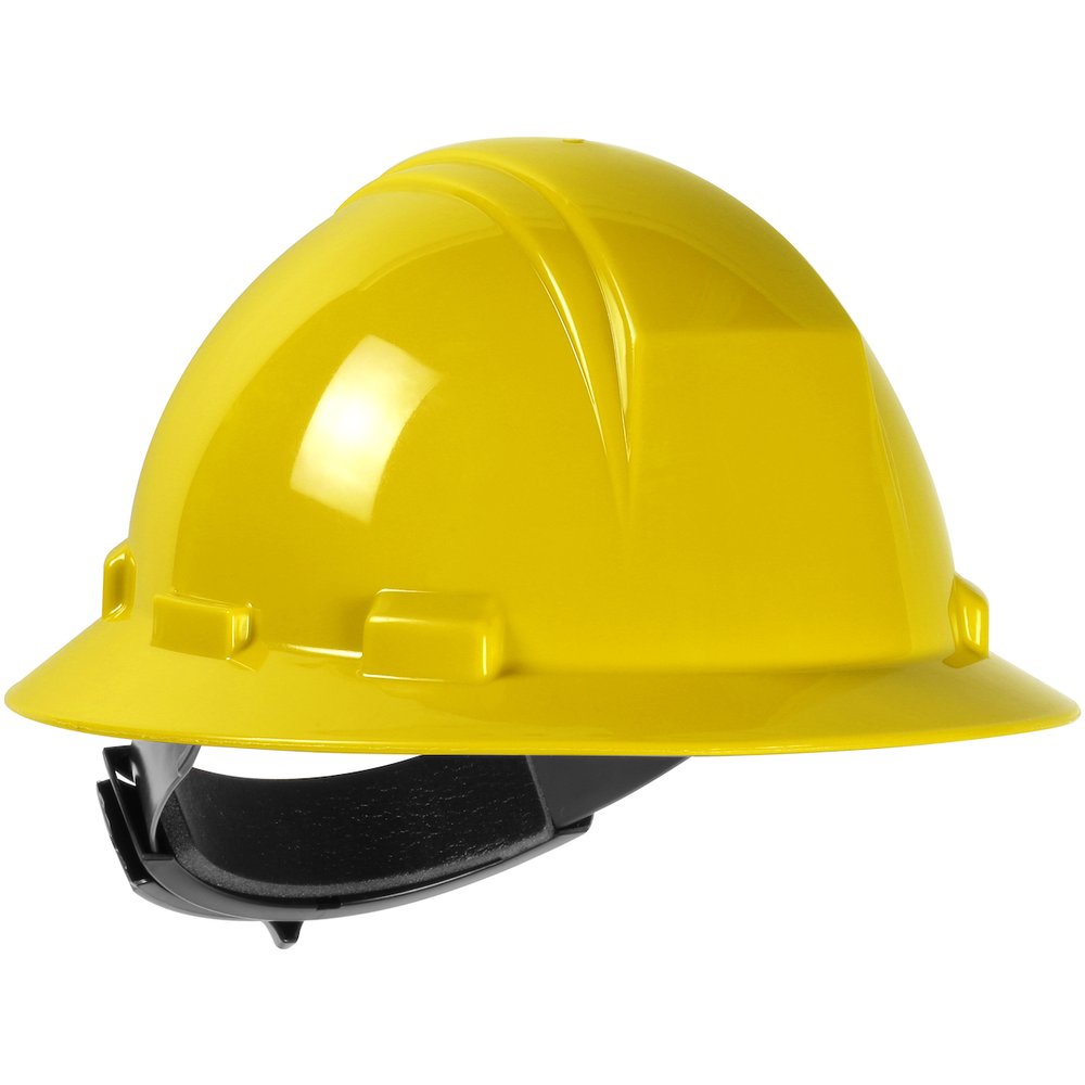 PIP Type II Full Brim Hard Hat Rachet Susp YEL