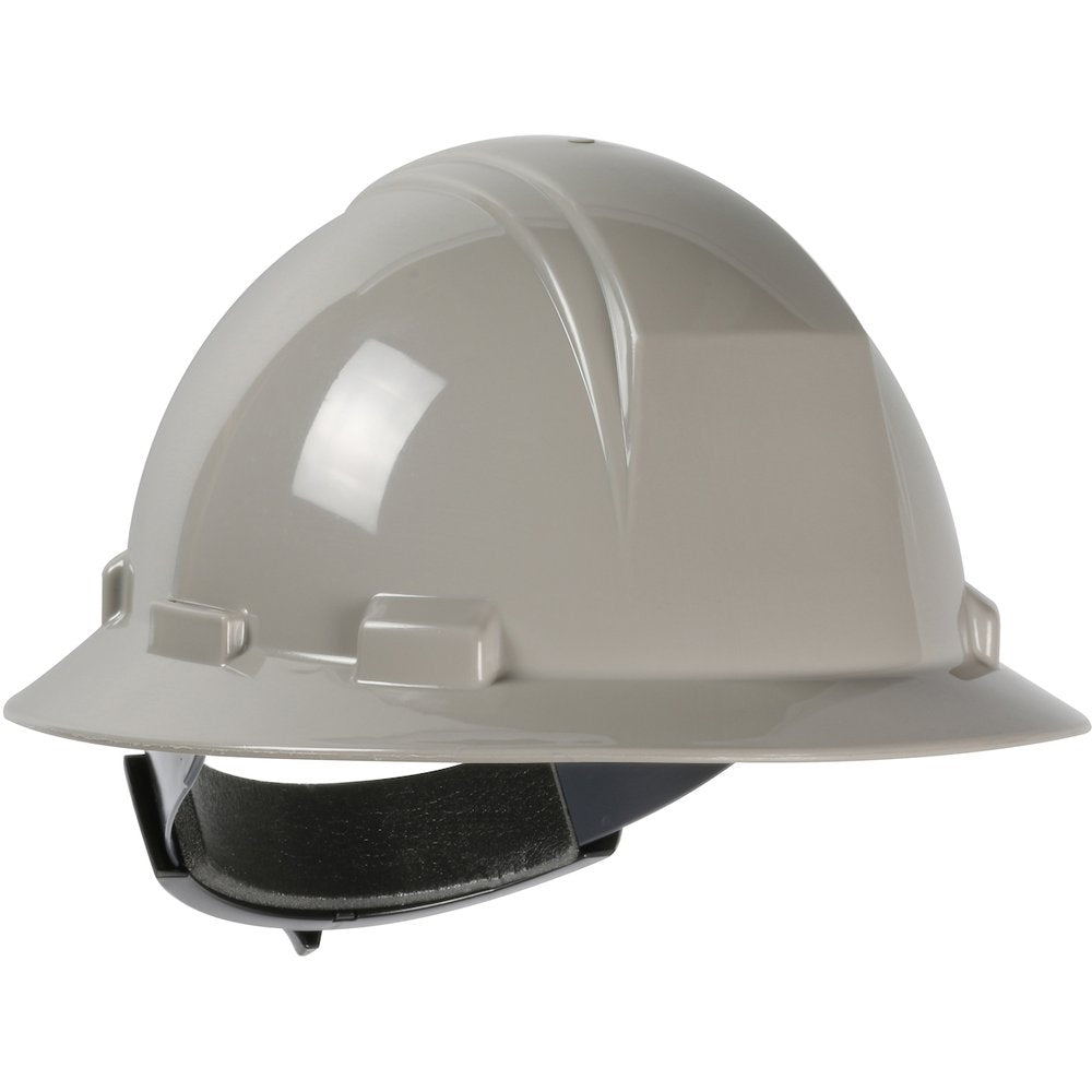 PIP Type II Full Brim Hard Hat Rachet Susp GRY