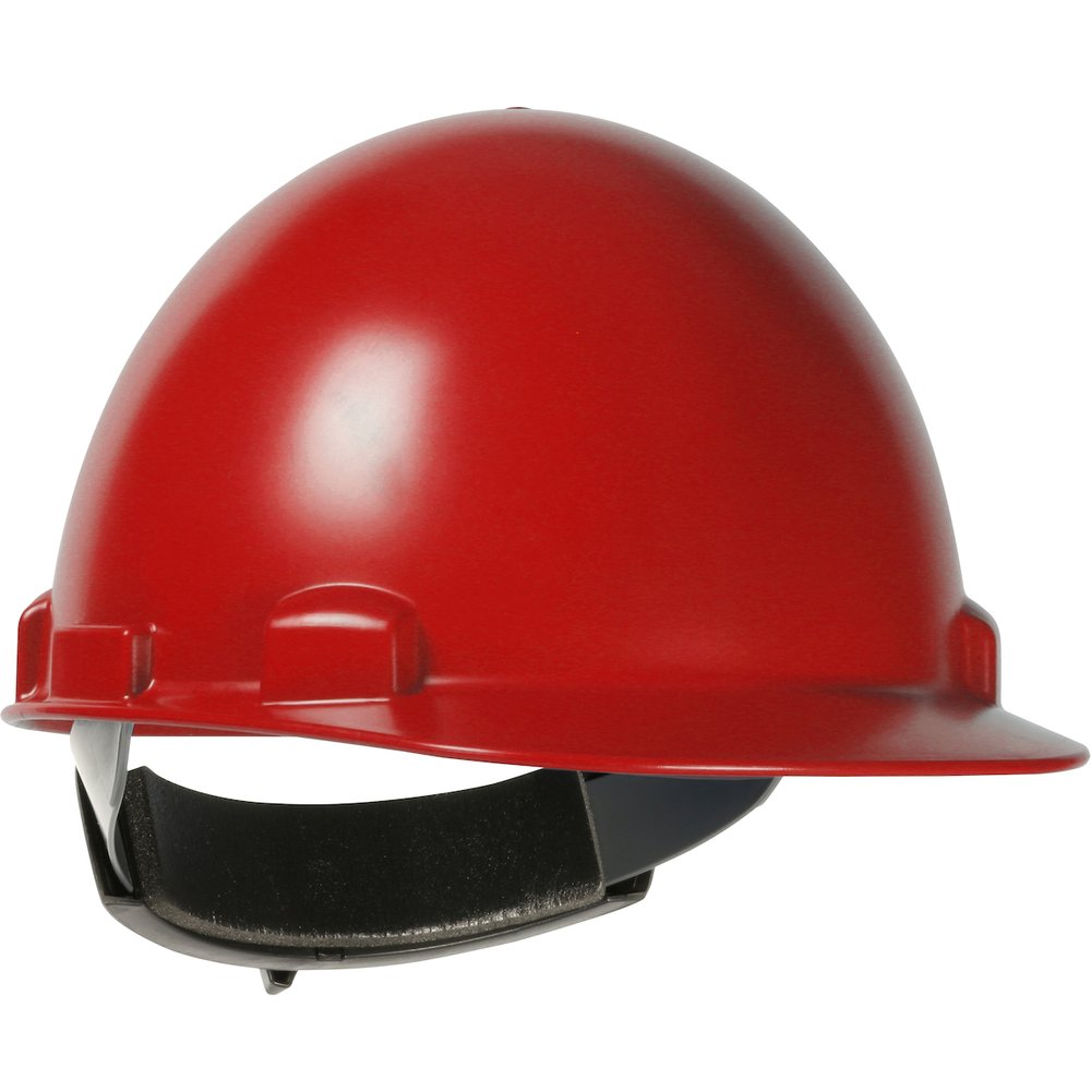 PIP Cap Style Smooth HARDHATABS/POLYCARBONATE RED