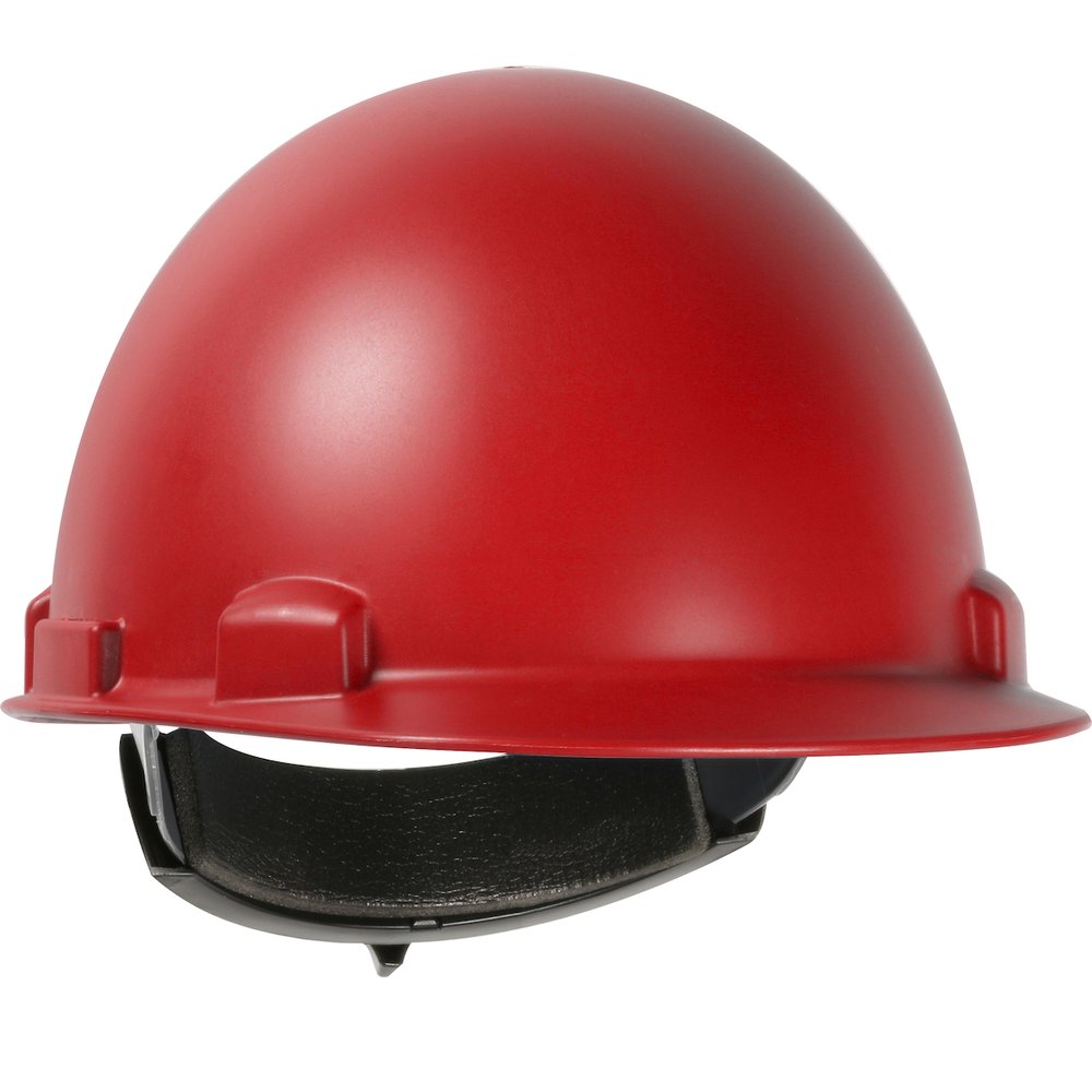PIP Cap Smooth Hdhat NYLON/FIBER 4PT Susp RED