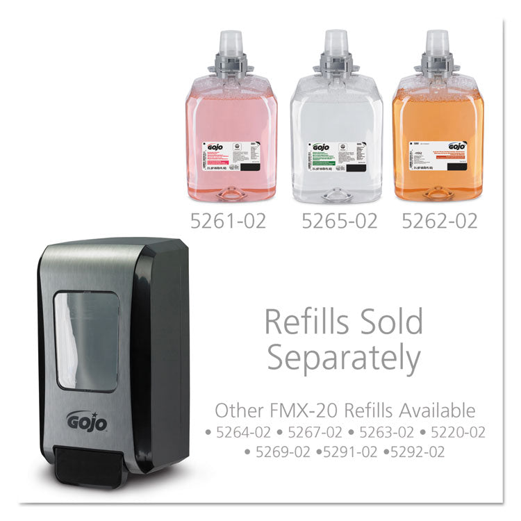 FMX-20 Soap Dispenser, 2 L, 6.5 x 4.7 x 11.7, Black/Chrome, 6/Carton
