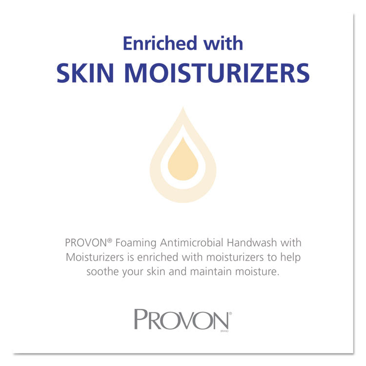 Foaming Antimicrobial Handwash/Moisturizer Refill, For FMX-12 Dispenser, Light Floral Scent, 2,000 mL, 2/Carton