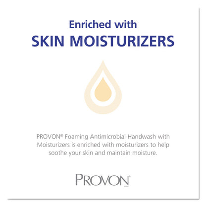 Foaming Antimicrobial Handwash/Moisturizer Refill, For FMX-12 Dispenser, Light Floral Scent, 2,000 mL, 2/Carton