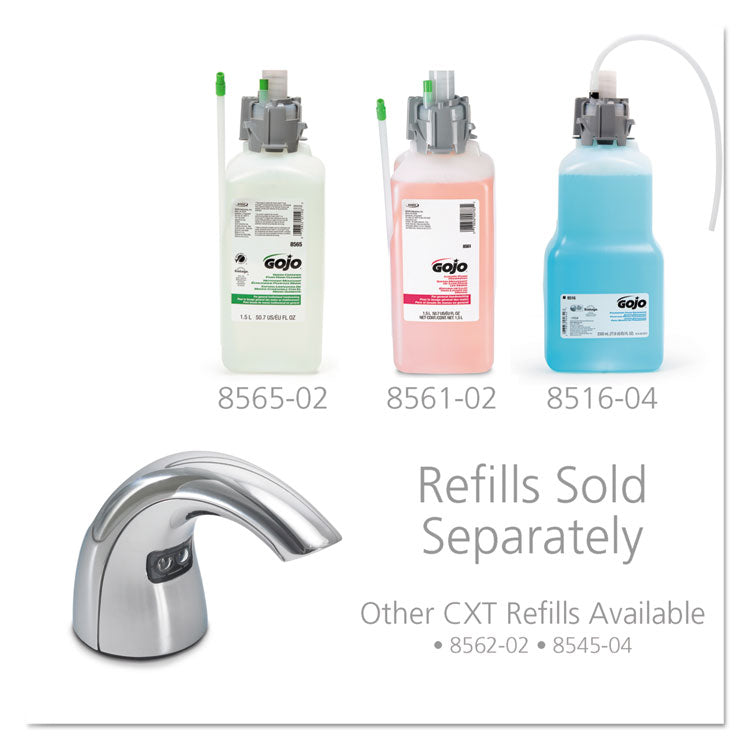 CXT Touch Free Soap Dispenser, 1,500 mL/2,300 mL, Chrome