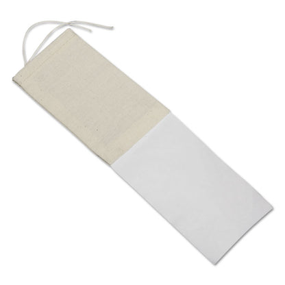 8105002813924, SKILCRAFT Mailing Bag, Cotton, Draw String Closure, 3" x 5", Natural, 100/Bundle