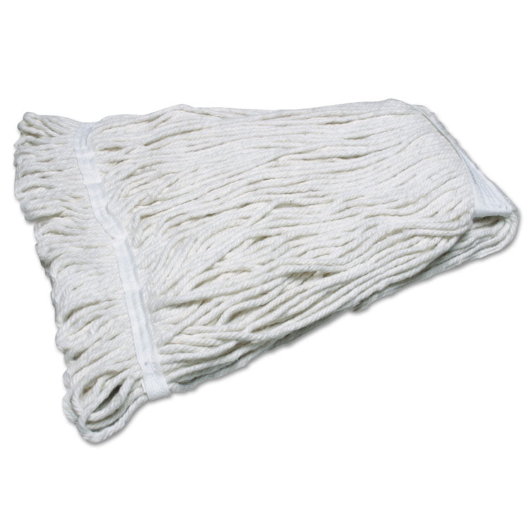 7920014378636, SKILCRAFT, Looped End Mop Head, 6.5 x 16.5, Natural