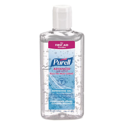 Advanced Hand Sanitizer Refreshing Gel, 4 oz Flip-Cap Bottle, Clean Scent, 24/Carton