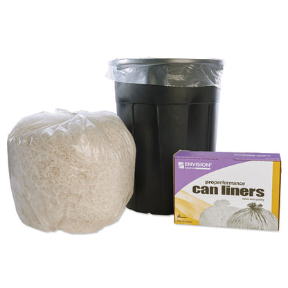 8105015574972, SKILCRAFT High Density Coreless Roll Can Liners, 30 gal, 10 mic, 30" x 37", Natural, Perforated Roll, 500/Box