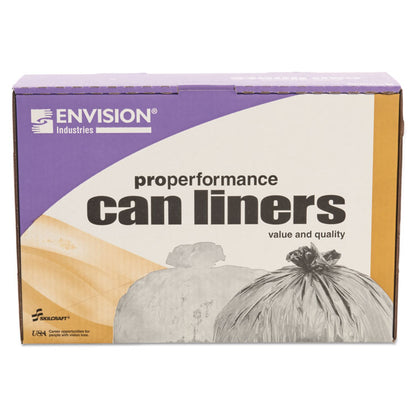 8105015574972, SKILCRAFT High Density Coreless Roll Can Liners, 30 gal, 10 mic, 30" x 37", Natural, Perforated Roll, 500/Box