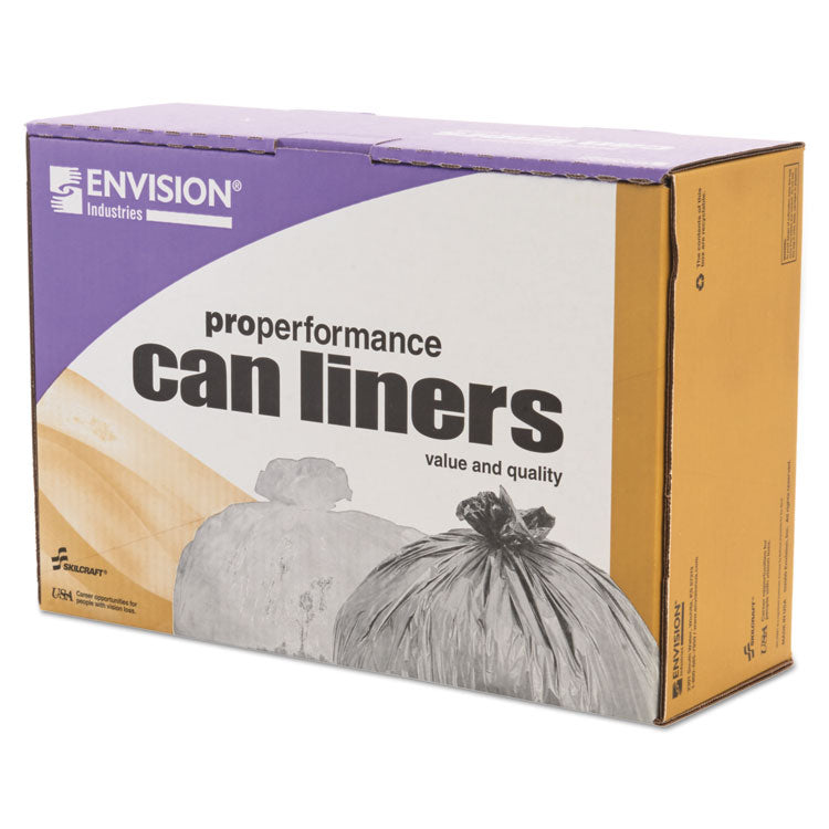 8105015574972, SKILCRAFT High Density Coreless Roll Can Liners, 30 gal, 10 mic, 30" x 37", Natural, Perforated Roll, 500/Box