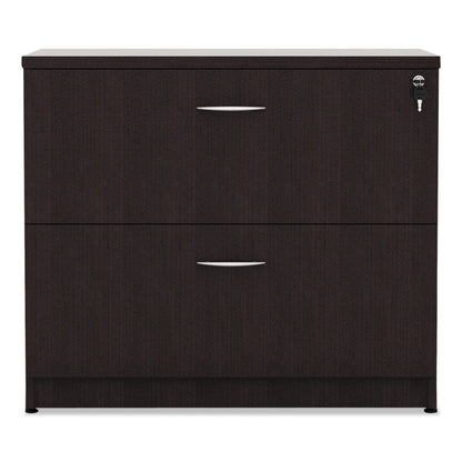 Alera Valencia Series Lateral File, 2 Legal/Letter-Size File Drawers, Espresso, 34" x 22.75" x 29.5"