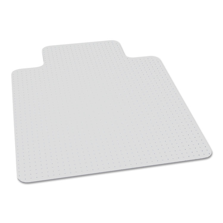 7220016568317, SKILCRAFT Biobased Chairmat for High Pile Carpeted Floors, Rectangular with Lip, 46" x 60", Clear