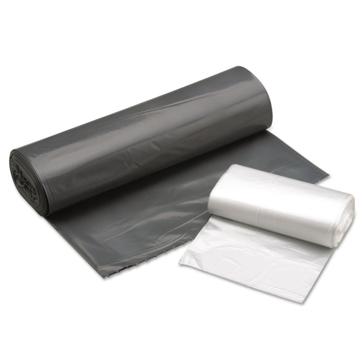 8105015171358, SKILCRAFT High Density Coreless Roll Can Liners, 57 gal, 25.4 mic, 36" x 58", Gray, Perforated Roll, 100/Box