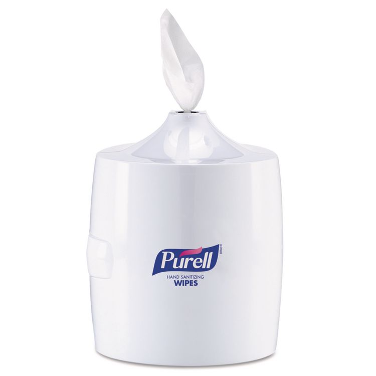 Hand Sanitizer Wipes Wall Mount Dispenser, 1,200/1,500 Wipe Capacity, 13.3 x 11 x 10.88, White