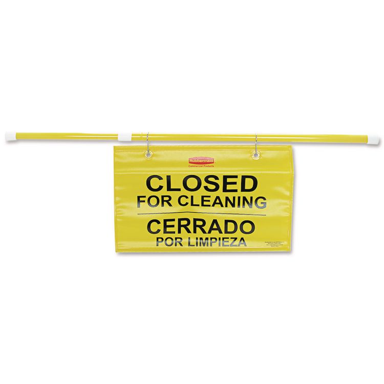 Site Safety Hanging Sign, 50 x 1 x 13, Multi-Lingual, Yellow