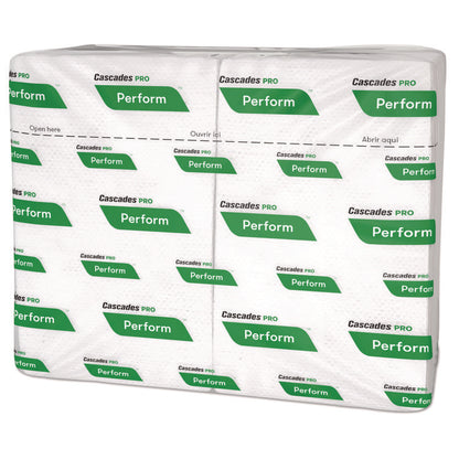 Perform Interfold Napkins, 1-Ply, 12.63 x 8.5, White, 376/Pack, 16 Packs/Carton