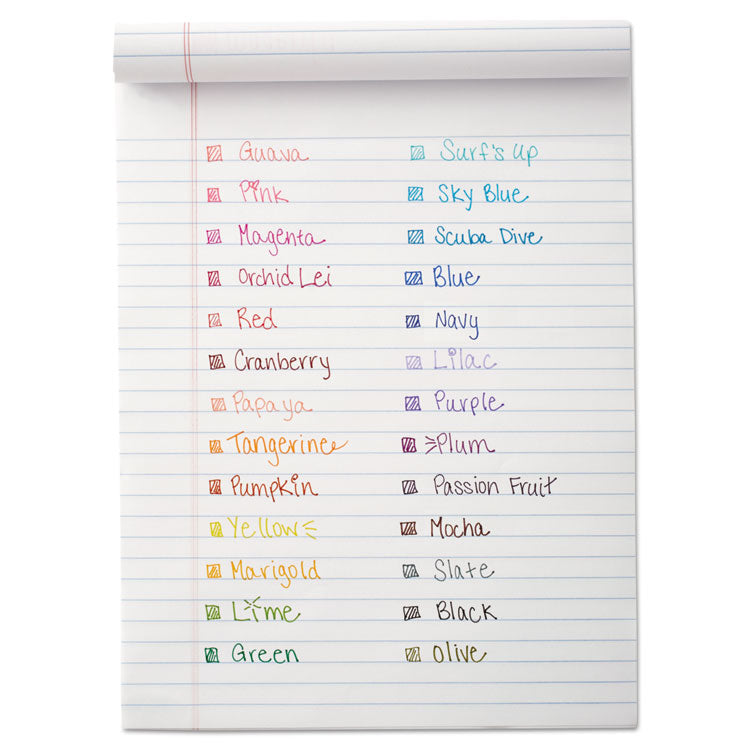 Flair Candy Pop Porous Point Pen, Stick, Medium 0.7 mm, Assorted Ink and Barrel Colors, 36/Pack