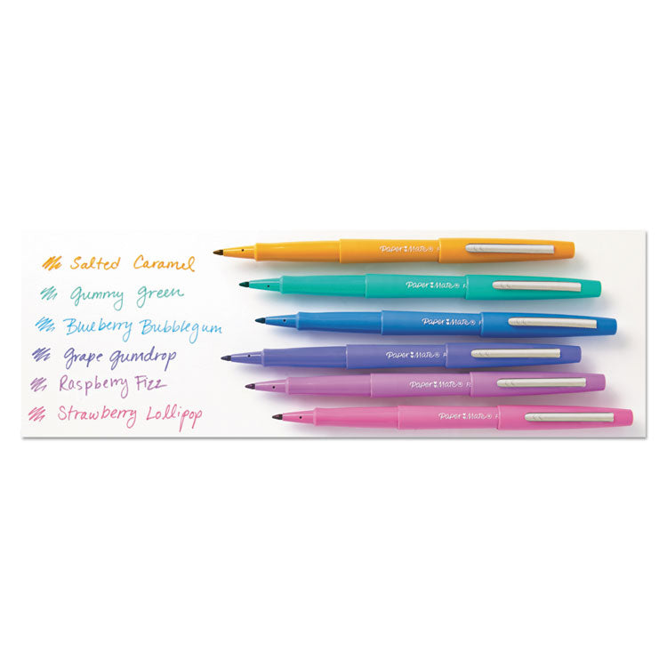 Flair Candy Pop Porous Point Pen, Stick, Medium 0.7 mm, Assorted Ink and Barrel Colors, 36/Pack