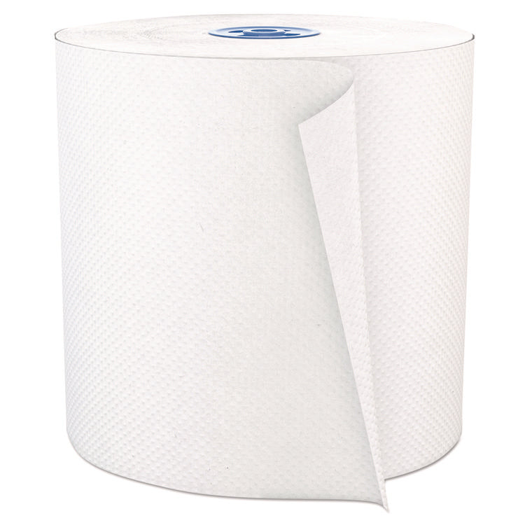 Perform Hardwound Roll Towels for Tandem Dispensers, 1-Ply, 7.5" x 775 ft, Ultra White, 6/Carton