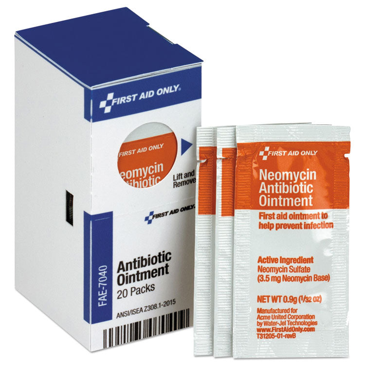 Refill for SmartCompliance General Business Cabinet, Antibiotic Ointment, 0.9 g Packet, 20/Box