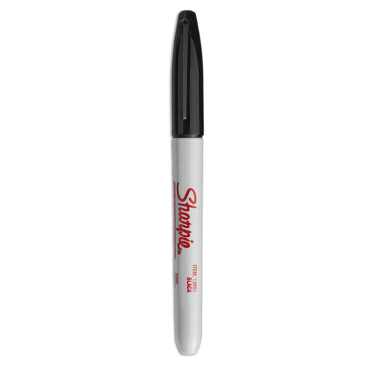 Industrial Permanent Marker Value-Pack, Fine Bullet Tip, Black