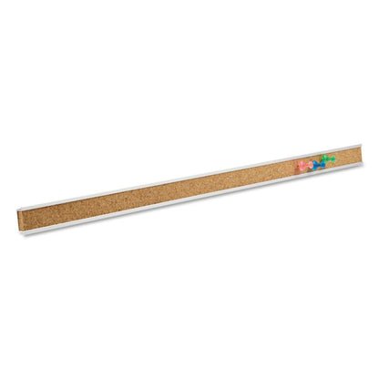 Bulletin Bar I, 1" x 36", Brown/Silver