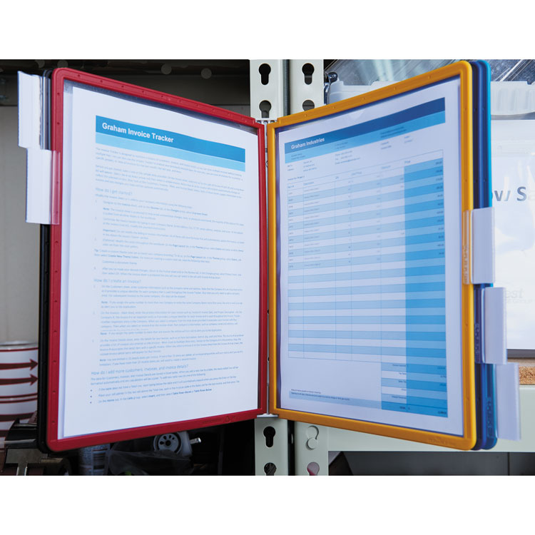 VARIO Magnetic Wall Reference System, 5 Panels, 10 Pockets, Assorted Borders