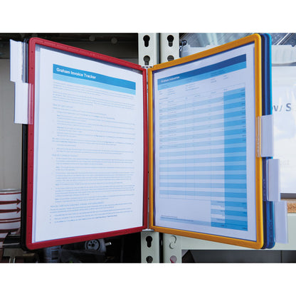 VARIO Magnetic Wall Reference System, 5 Panels, 10 Pockets, Assorted Borders