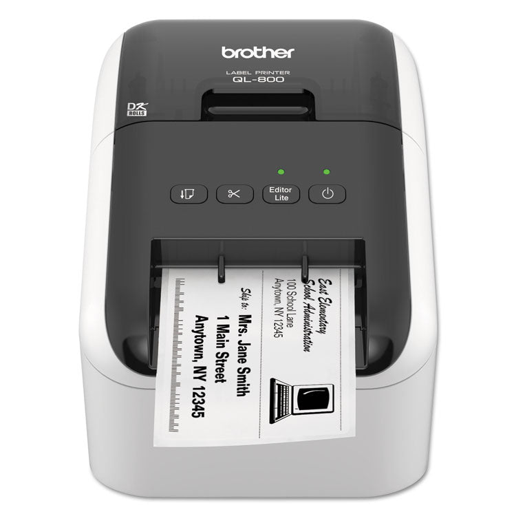 QL-800 High-Speed Professional Label Printer, 93 Labels/min Print Speed, 5 x 8.75 x 6