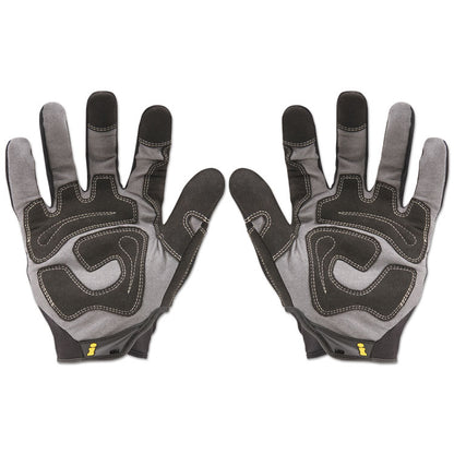 General Utility Gloves, EN388: 2132, 9" Long, Medium, Black, Pair