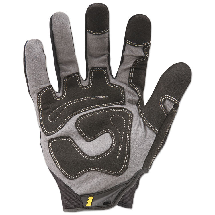General Utility Gloves, EN388: 2132, 9" Long, X-Large, Black, Pair