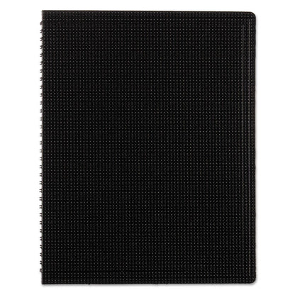 Duraflex Poly Notebook, 1-Subject, Medium/College Rule, Black Cover, (80) 11 x 8.5 Sheets