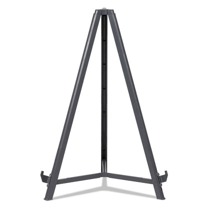 Quantum Heavy Duty Display Easel, 35.62" to 61.22" Tall, Plastic, Black, Supports Up to 25 lb