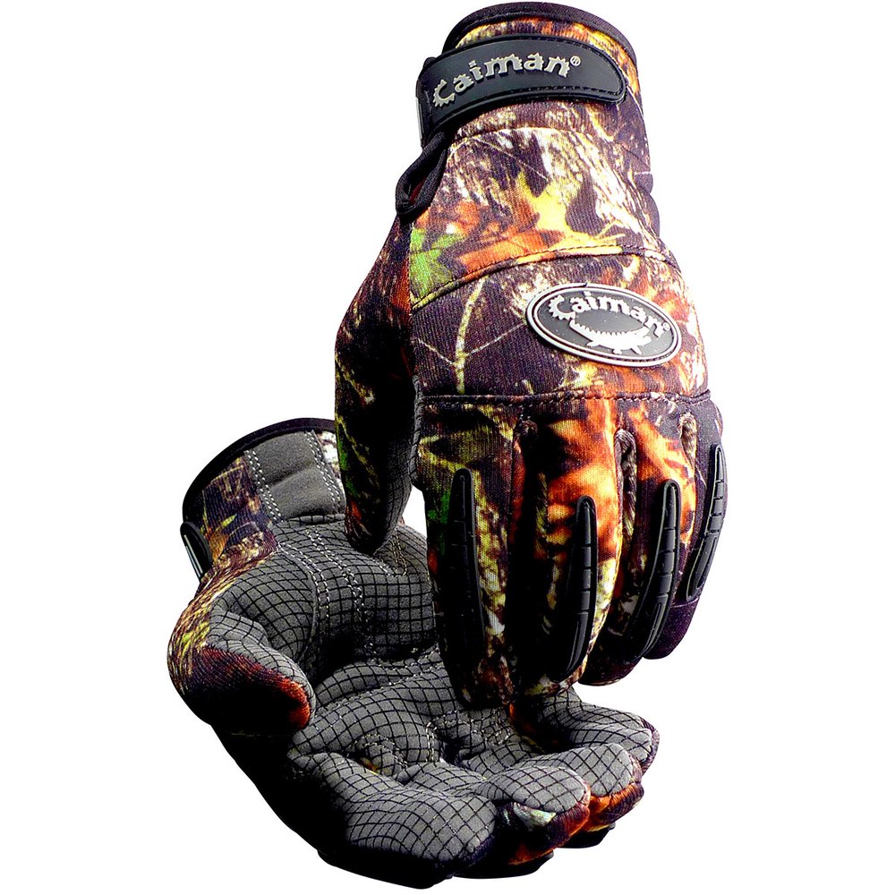 Caiman by PIP SYN Leather Grip Camo Fleece Heatrac Insul XL (Pair)