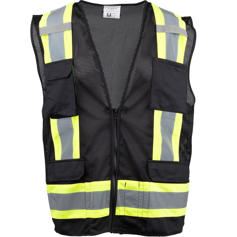 PIP Type O CL1 2-TONE 11 Pocket Mesh Vest BLK M